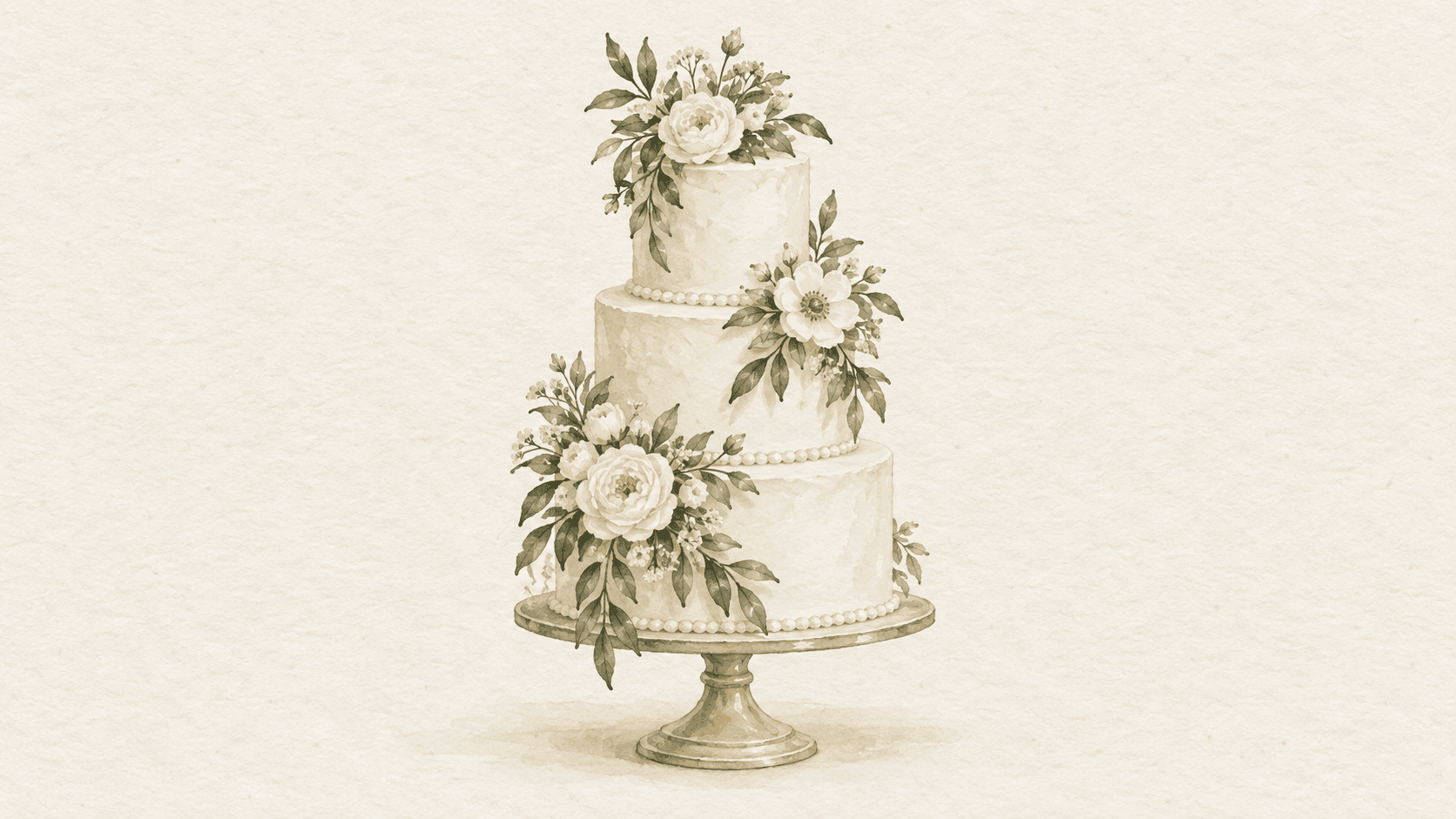 O bolo do nosso casamento