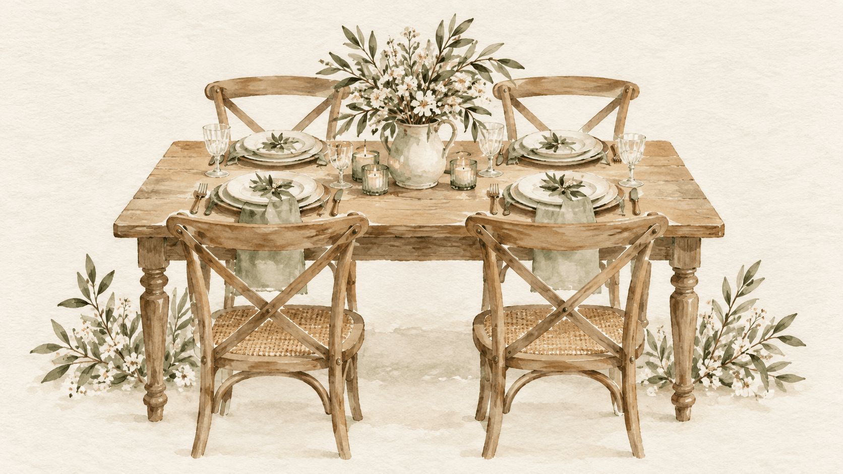 Mesa de 4 lugares
